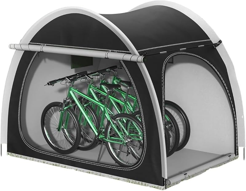 Amazon.co.jp: Scifimp サイクルハウス 自転車用テント 2ドア 屋外収納