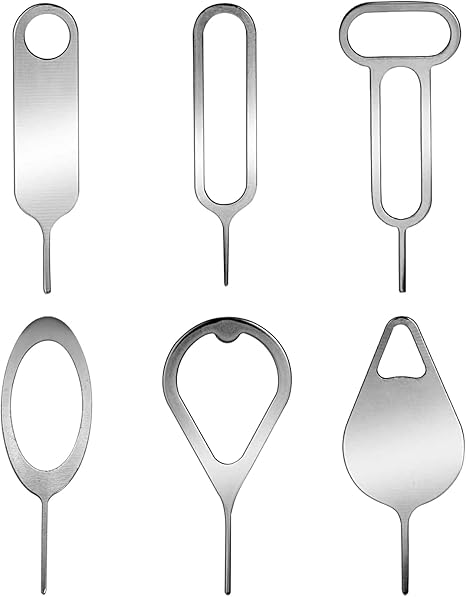 Medsuo 6pcs SIM Card Removal Tool Card Tray Eject Pins Tourist SIM or eSIM