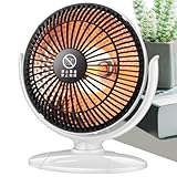 Mini-Elektroheizung für den Schreibtisch, 200 W, klein, tragbar, für Zuhause/Büro/Schlafzimmer, Verbrühungsschutz, Grill, weniger als 36 dB, platzsparende Heizgeräte, verstellbar, leicht zu transporti