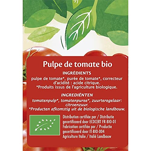 JARDIN BIO ÉTIC PULPE DE TOMATE BIO BRIQUE 500G - JARDIN BIO ETIC - LOT DE 4 - Offre Special