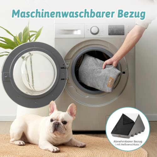 COZY KISS Hundetreppe für Kleine Hunde, 5 Stufen Breiter Haustiertreppe
