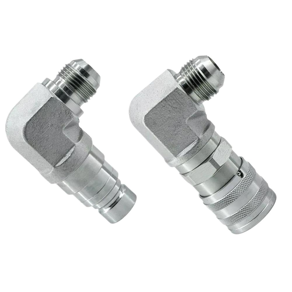 Male and Female Hydraulic Coupler Kit for Skid Steer Loader 7246795 7246781 Flat Face Hydraulic Quick Connect Couplers