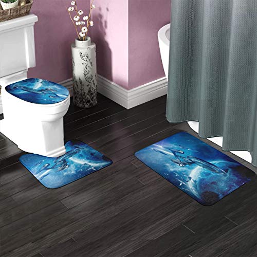 SJPillowcover Star Trek Badezimmerteppich-Set, weich, rutschfest, saugfähig, 3-teilig – Bild 3