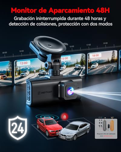Cámara coche 4K para viajes familiares con visión nocturna UHD y control por voz en ruta 7
