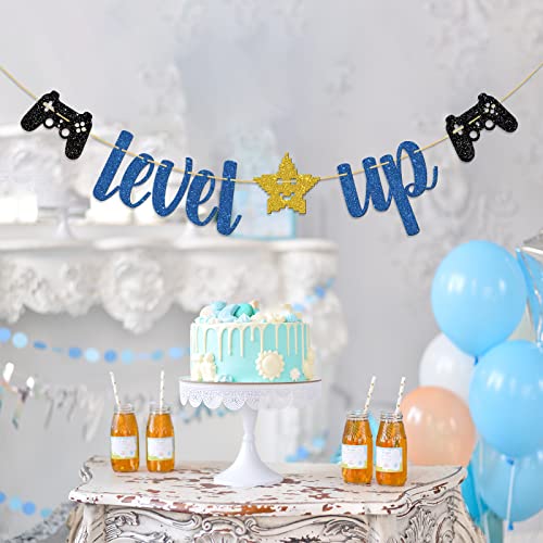 Dalaber Level Up Banner, Video Game Theme Birthday Party Decoration For Kids Boys Girls, Happy 11Th 12Th13Th 14Th 15Th 16Th Birthday Party Supplies #TOP5