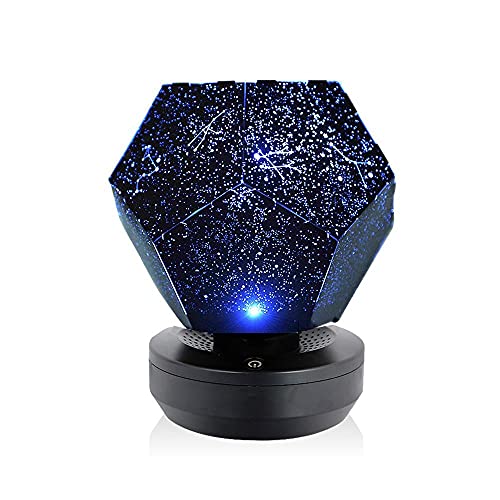 Proyector Estrellas Bebé Proyector estrella Galaxy LED Luz nocturna para niños Kid Starry Sky Proyección de proyección Dormitorio de vivero Dormitorio Decoración del hogar-Azul_PC 1 Cover