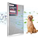 Torjim 16x25x1 MERV8 Washable & Reusable Electrostatic Air Filter - AC/HVAC Furnace Filter, Permanent, Easy Install