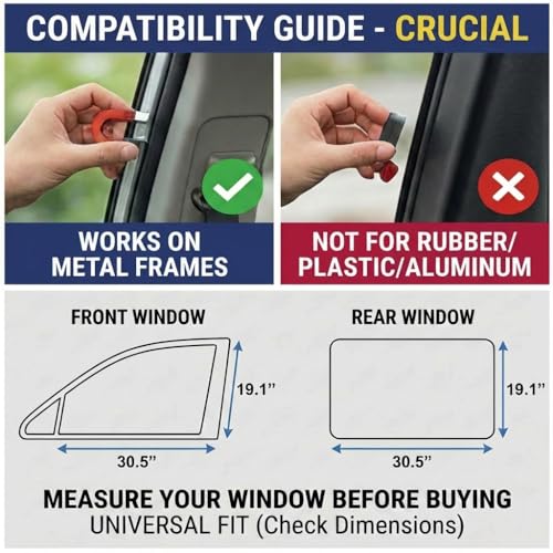 XCBYT Magnetic Car Window Shades 4PCS