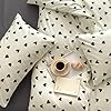Nayoroom Black and White Heart Duvet Cover Queen Size Black Hearts Printed on White Bedding Set 3 Pcs Cute Kawaii Soft Breathable Microfiber Comforter Cover Valentine Gifts for Kids Girls #5