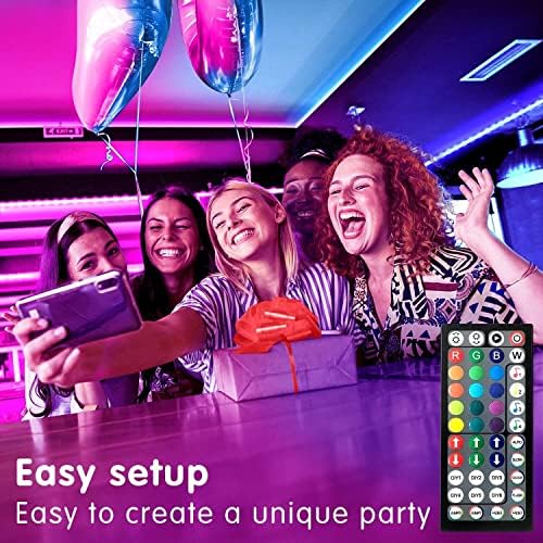 Tenmiro Led Lights for Bedroom 100ft(2 Rolls of 50ft) Smart Music Sync Color Changing LED Strip Lights with App and Remote Control RGB LED Strip, LED Lights for Room Home Party Decoration