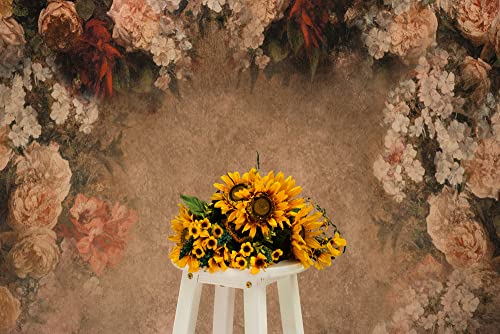 Fondo textil floral Vintage 5x7ft para fotografía miniatura 5