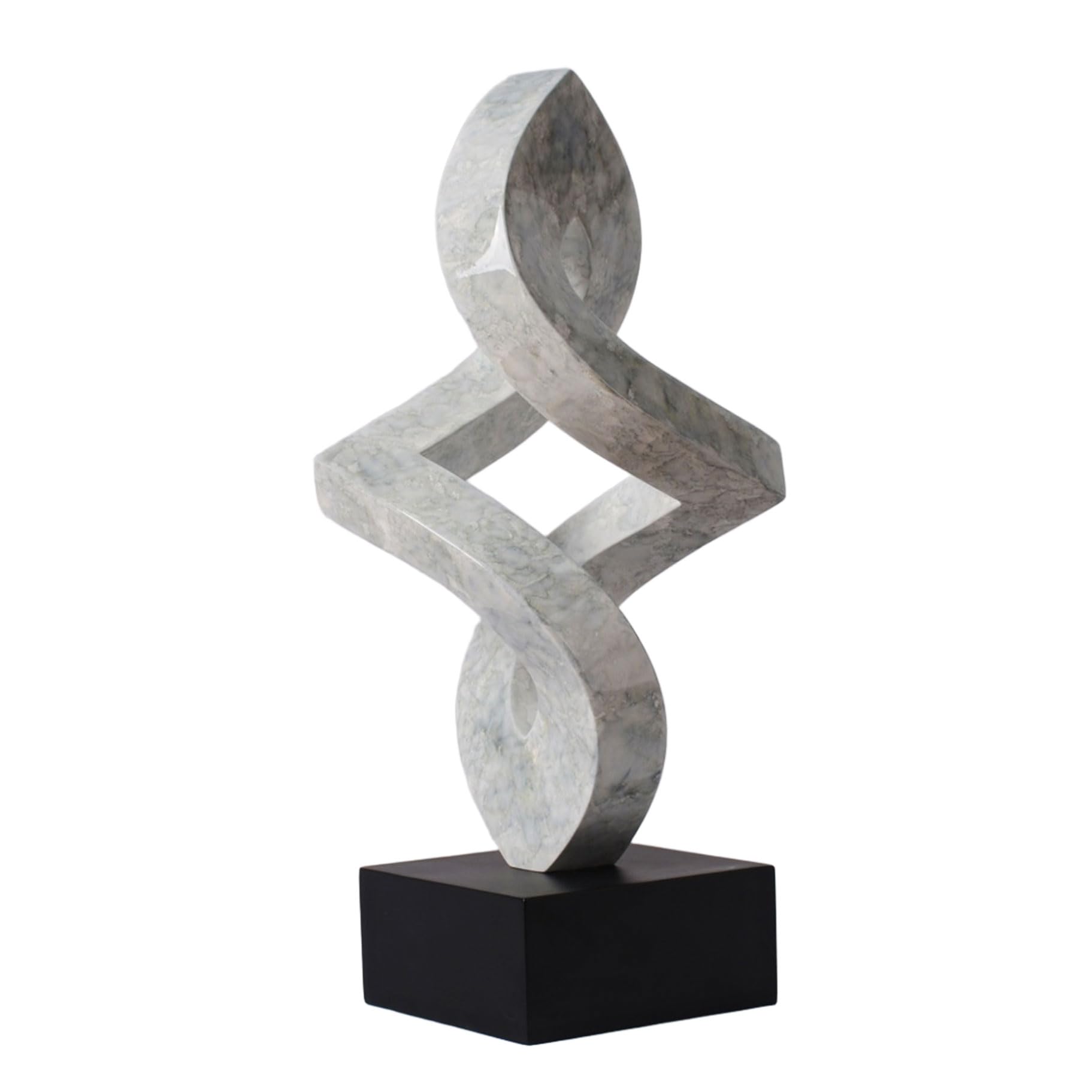 Moderne Kunst Skulptur Abstrakte Deko Figur Statue Wohn Geschenk Arts für Schlafzimmer Regal Esszimmer Polyresin 37cm