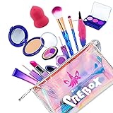 PREBOX Kids Pretend Play Makeup Kit for Little Girls, Toddler Make up Set Unicorn Birthday Gift for...