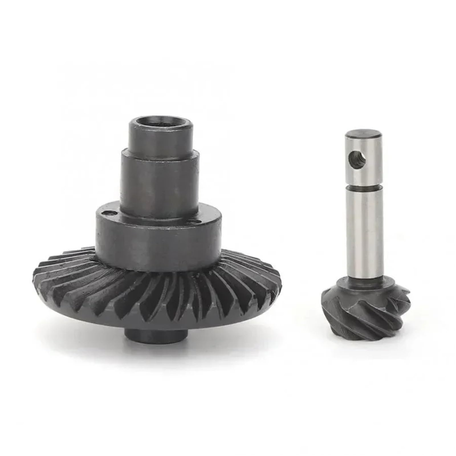 pour Axial pour SCX10 II 90046 pour Capra 1/10 Rc Voiture en Acier 8T/30T Engrenage Conique Hélicoïdal Inverseur Pièces Mise À Niveau Remplacement PièCes Rc