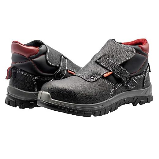 Bellota 7230242S3 Botas de Soldador (Piel), Negro, 42