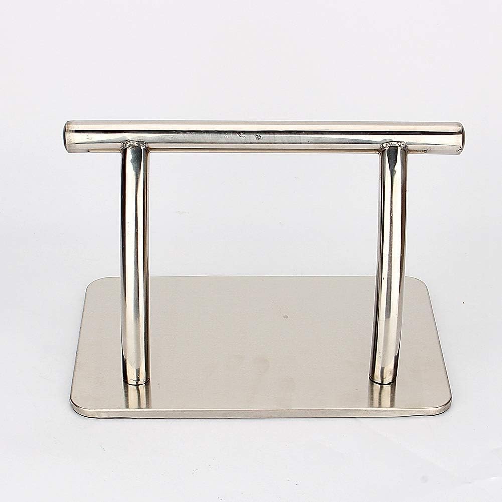 Reposapiés de Acero Inoxidable Práctico Reposapiés Profesional para Salón de Barbero SPA Salón de Peluquería Taburete Silla