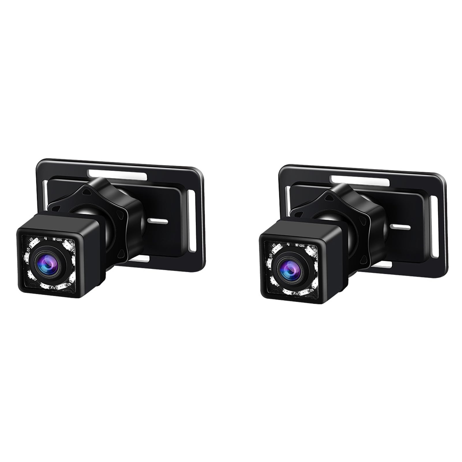 Cámara de Espejo para Automóvil para bebé de 7 Pulgadas, Pantalla IPS HD de 1080P con Rotación de 360 ​​Grados, Visión Gran Angular de 150 y Visión Nocturna, para Monitor de (Azul y Blanco)