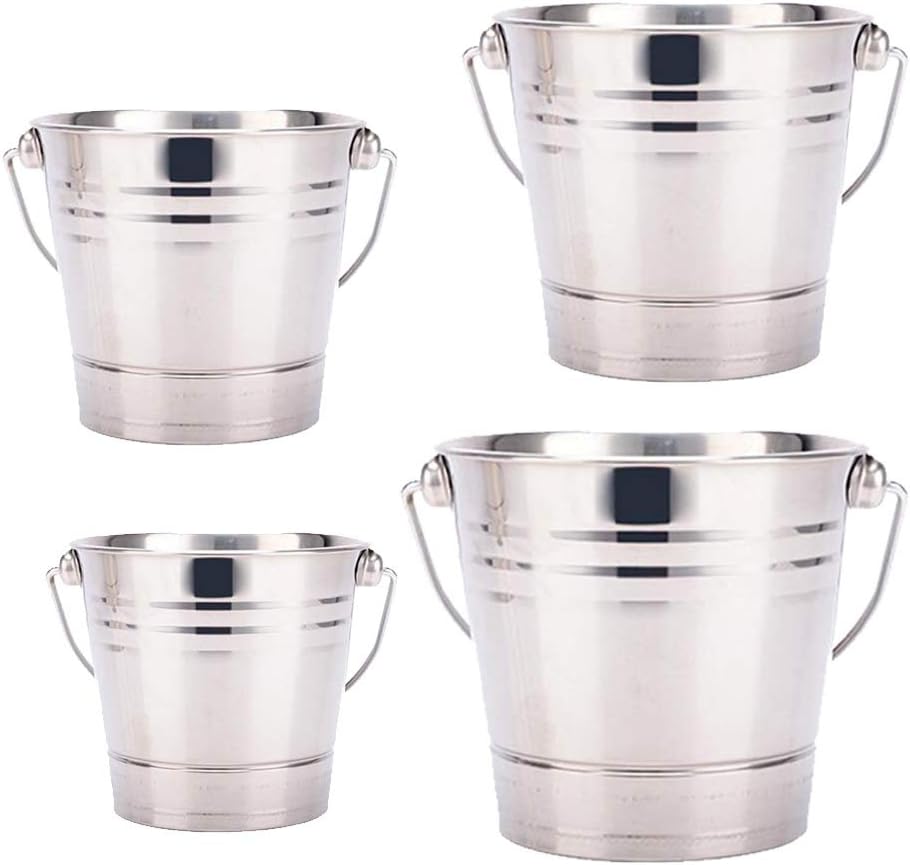 Stainless Steel Ice Bucket Champagne Wine Cooler for Bar Restaurant
