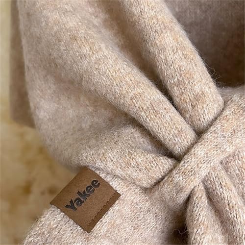 Pocadri Women's Knitted Pashmina Shawl Wraps Triangle Knotted Scarf Solid Chic Cardigan Sweater Cloak Top Shoulder2