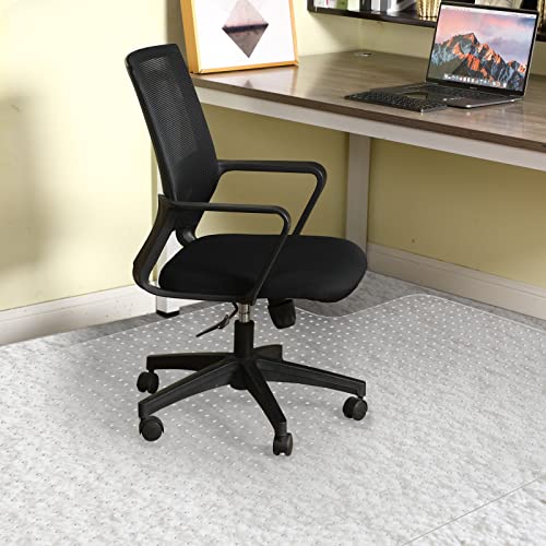 46"X 60" Chair Mat For Carpets Floor Computer Office Chair Mat Desk Clear Anti Skid Transparent Mats Protector For Low And No Pile Carpeted Thick Floors (Convex Style) #TOP6