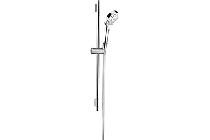 Hansgrohe Croma Select S 6-inch Handshower with Slide Bar and Hose in Chrome