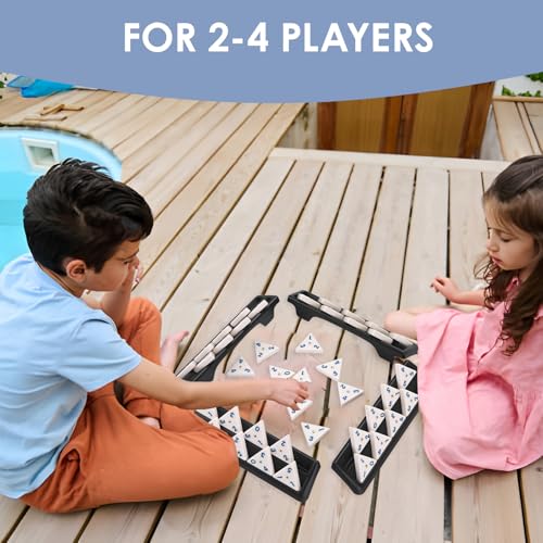 Domino doble 12 con racks y juego triangular miniatura 6