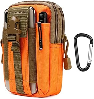 flintronic Tactical Waist Bags, Universal Outdoor Waist Bag | Molle EDC Pouch + Outdoor Hook | Utility Gadget Waist Bag with Cell Phone Holster for Sports, Hiking, Camping, Traveling