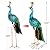 chisheen Outdoor Solar Peacock Decor Garden Statue Metal Yard Art Decoration Outdoor Sculptures for Backyard,Patio,Lawn,Wedding, for Women