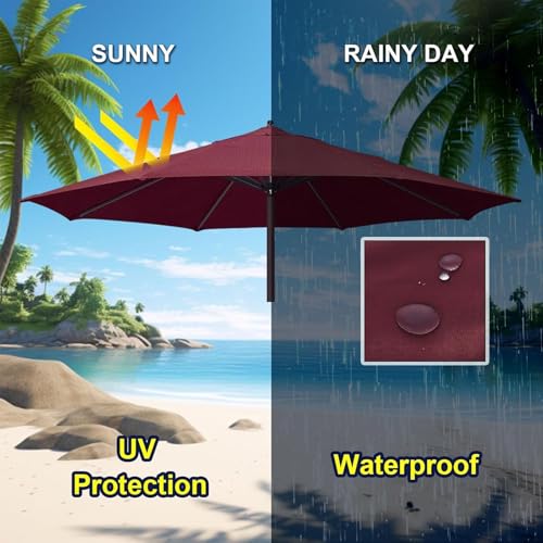 Housse de parasol de terrasse pour éviter la décoloration due aux rayons UV