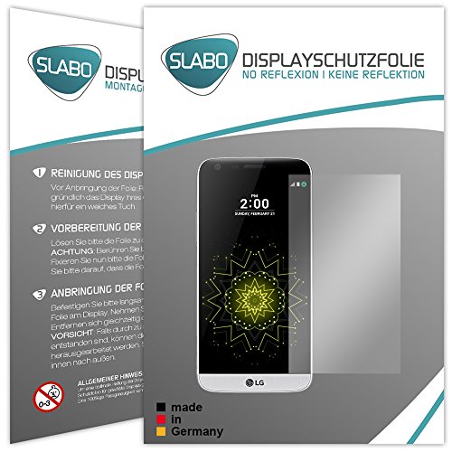 Slabo 2 x Protector de Pantalla para LG G5 lámina Protectora No Reflexion | No Reflexiones Mate