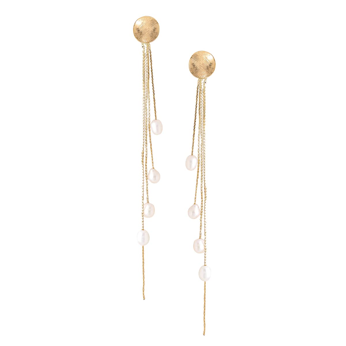 Yellow Chimes Earrings For Women Gold Tone Clip On Stud With Long Tassel Chain Pearl Drop Hanging Dangler Earrings For Women and Girls (B0B8DJGFDQ) Amazon Price History, Amazon Price Tracker