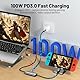 Guermok USB3.0 Video Capture Karte, PD 100W Fast Charge 2K@30Hz USB C zu USB-A/C Capture Karte, 4K USBC Capture Geräte für Quest MacOS PC Switch, Steam, Phone Pad, Live Gaming Streaming