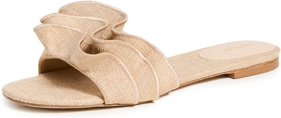 Larroudé Women’s Ivy Ruffle Sandals