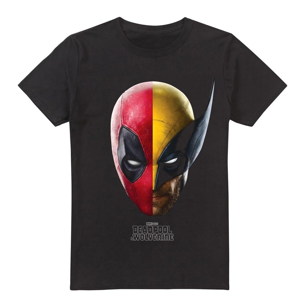 Marvel  Deadpool Wolverine Portrait - Black - XX-LARGE