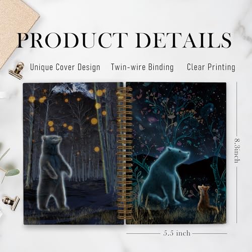 Carnet de notes ours sorcier et renard pour organiser vos projets - 8