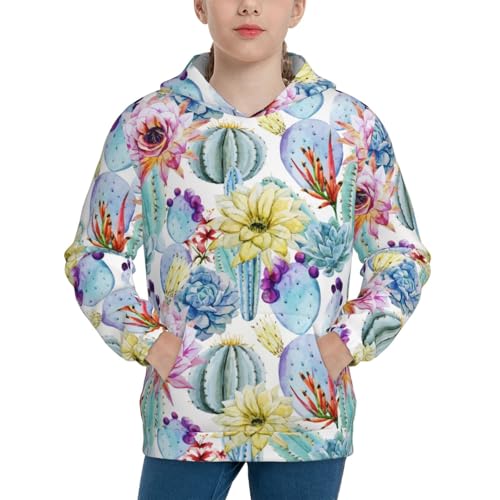 Cactus1 Kid Hoodies Boys Sweatshirts Girls Pullover with Pocket