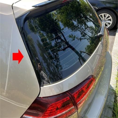 Alerón lateral negro de ventana trasera para Golf 7 GT acabado premium 7