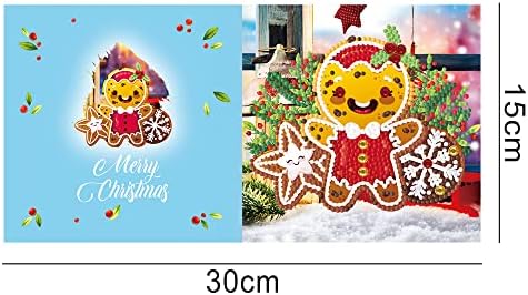 Huacan 5D DIY Diamond Painting Christmas Thanksgiving Greeting Cards Kits for Family Friends Handmade Gift Pack of 12