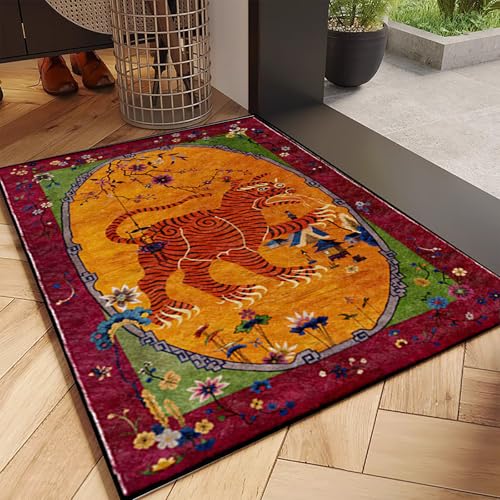 Tapete decorativo rectangular animal 2x3ft miniatura 2