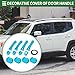 Motoforti Exterior Door Handle Cover Set, Decoration Trim for Jeep Renegade 2015-2021, ABS, Light Blue, 1 Set