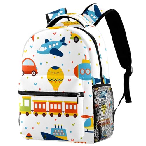 Sac à dos d'école multicolore pour ados et enfants | 29.4x20x40cm