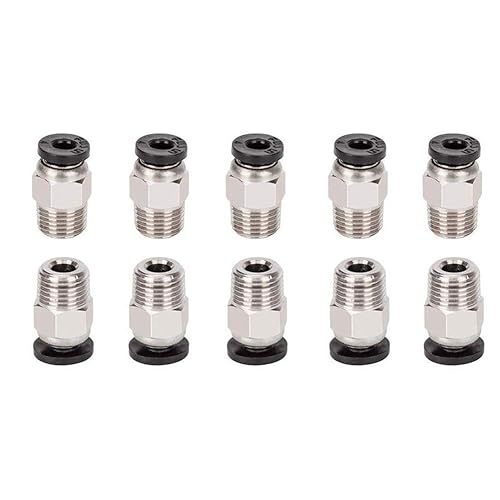 Miniatura 10 de AiTrip 2 tubos (4.9 ft) + 4 accesorios PC4-M6 + 4 conectores de tubo PEFE recto macho PC4-M10 para impresora 3D filamento de 0.069 pulgadas (2 tubos