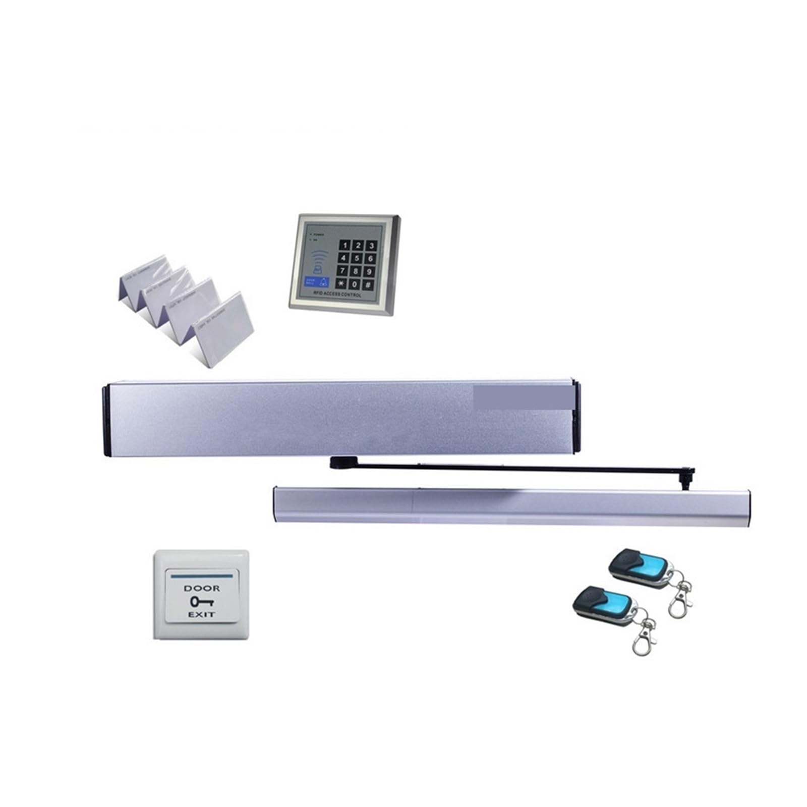 Kit de abridores automáticos de puertas 100 kg de peso hacia adentro abridor de puerta abatible automático/abridor de puerta abatible teclado de cierre, cerradura de puerta, Sensor infrarrojo para acc
