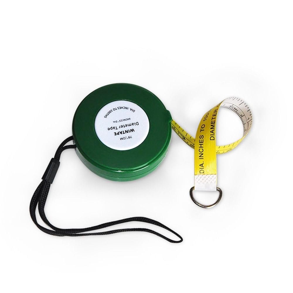 Cinta métrica retráctil de 2 Metros, Herramienta de medición de diámetro de 79 Pulgadas de Longitud, Regla Suave de PVC for medir el diámetro del árbol del jardín