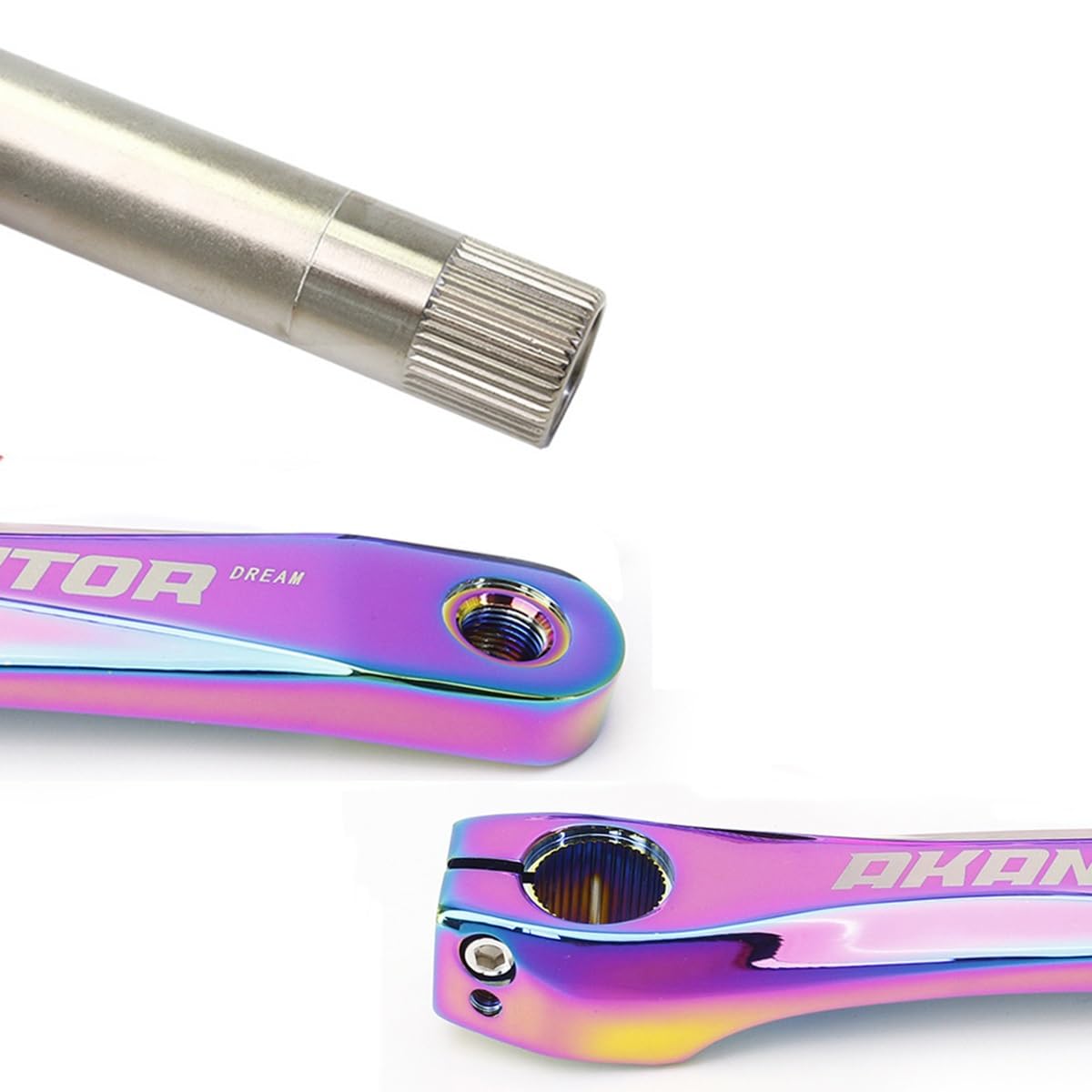 Korba rowerowa, 104BCD rower drążony zintegrowany zestaw ramienia korbowego 32T/34T/36T/38T wąska szeroka tarcza korbowa ze stopu aluminium 170 mm zestaw korbowy górski