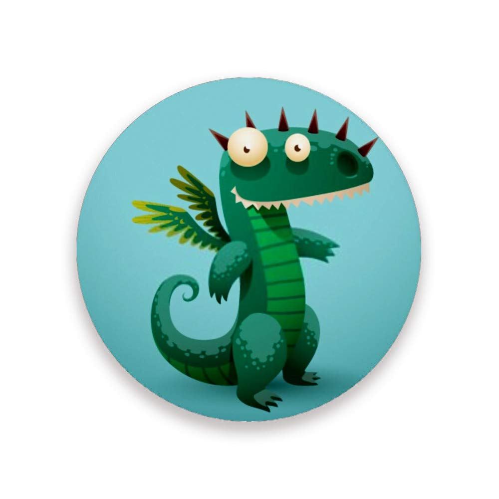 Coasters For Drinks Absorbent Coasters Easy to Clean Housewarming Gifts Home﻿Fly Dragon Decor Suitable for Kinds of Cups 3.9 inches