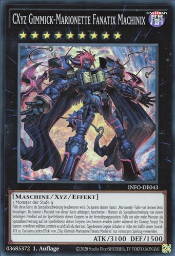 CXyz Gimmick-Marionette Fanatix Machinix INFO-DE043 Super Rare Deutsch Boosterfrisch 1. Auflage - The Infinite Forbidden - mit ReCollectibles-Versandschutz - für Yu-Gi-Oh!