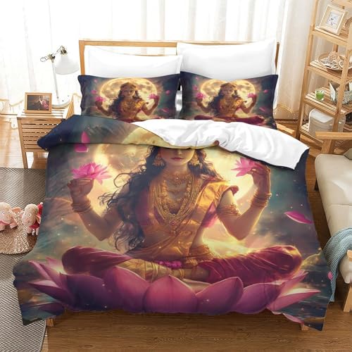 Housse de couette 3D durable 200x200 à fermeture éclair renforcée - 3