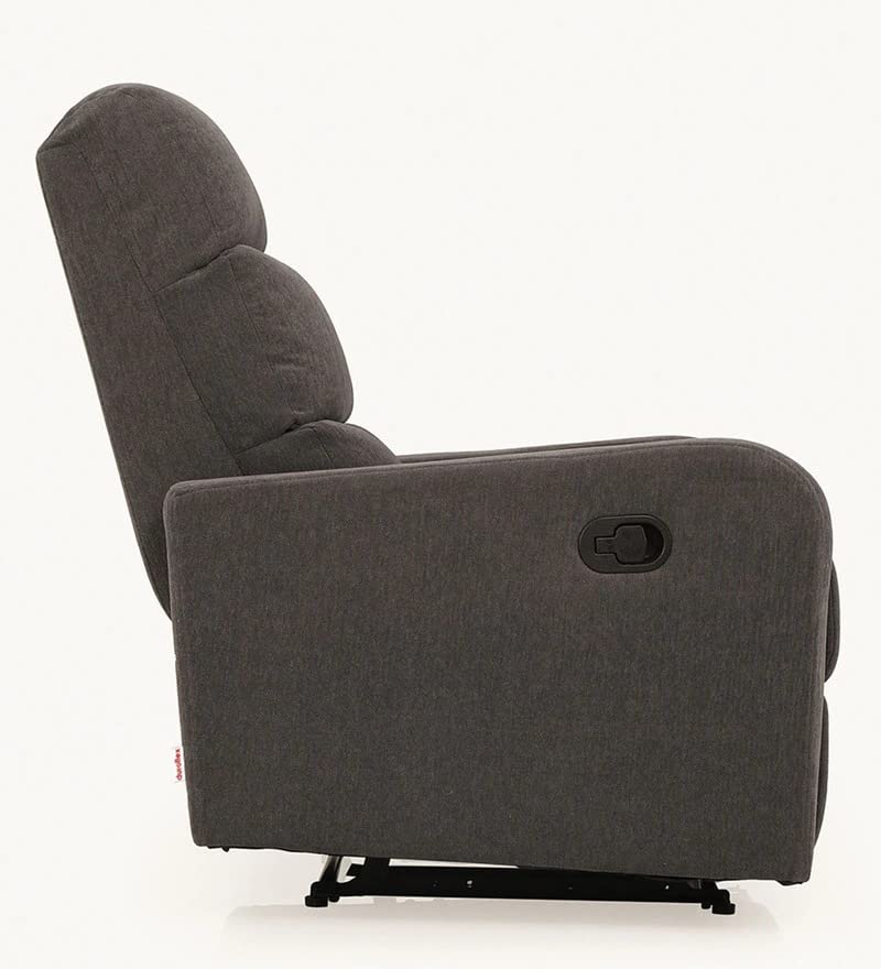 Image of Torque - Spino 1 Seater Fabric Manual Recliner | Recliner Sofa /Chair for Living Room, Bedroom, Office (Grey) | 1 Year Warranty