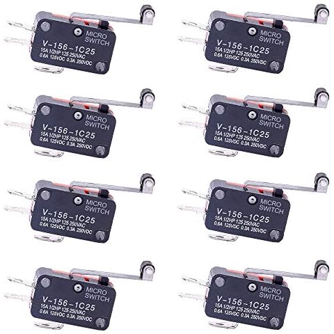 CESFONJER 8pcs V-156-1C25 Micro interruptor de límite Cover